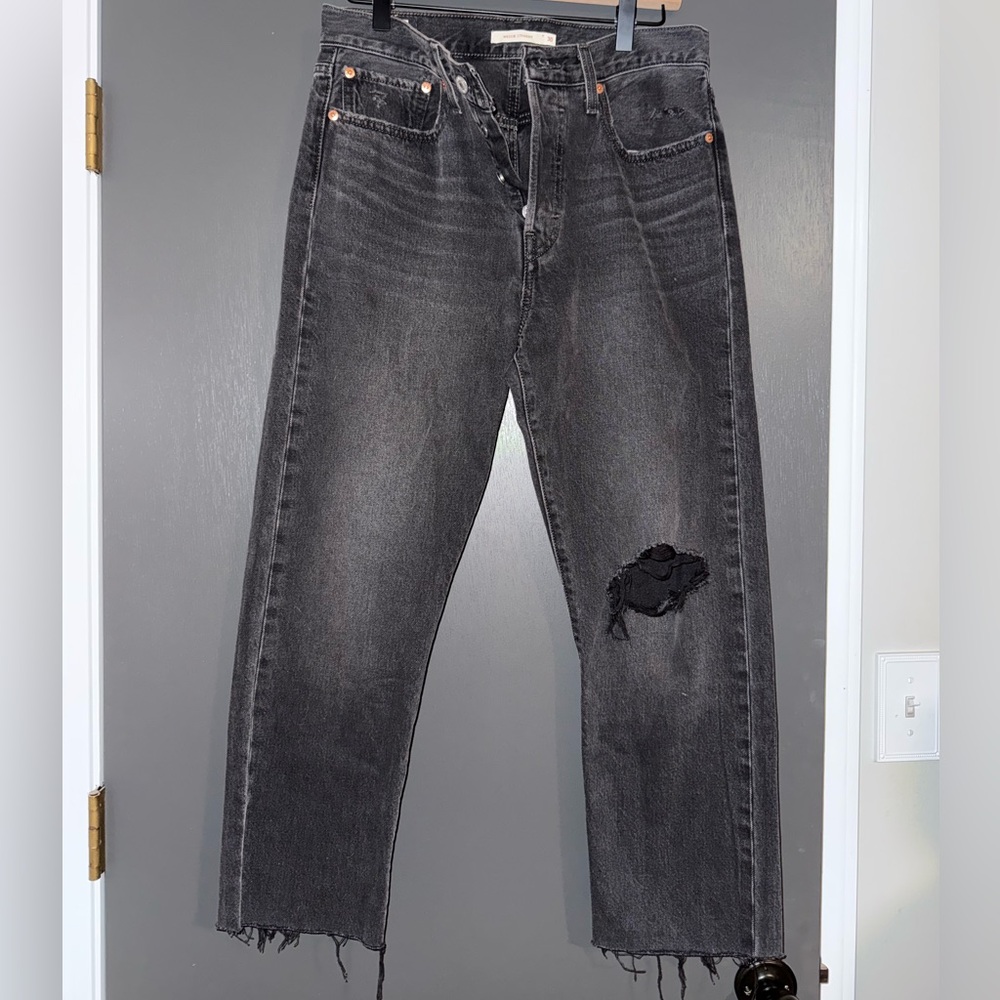 Levi's Black Straight Leg Jeans